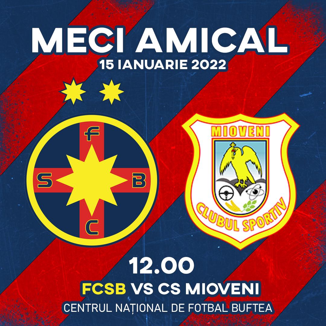 FCSB - CS Mioveni, sâmbătă la Buftea!>