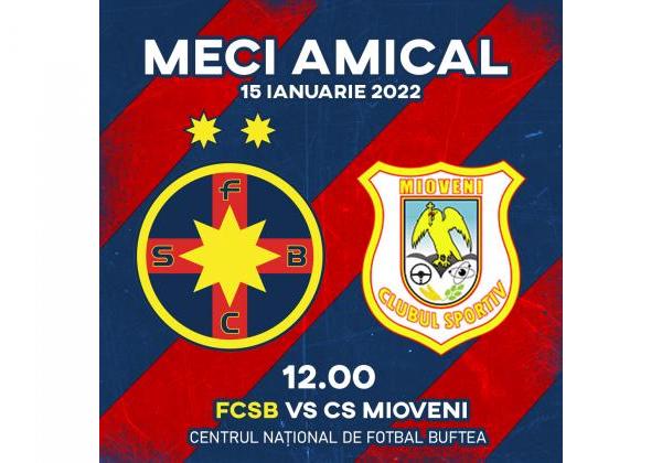FCSB - CS Mioveni, sâmbătă la Buftea!